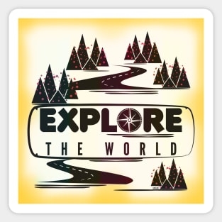 Explore the world Sticker